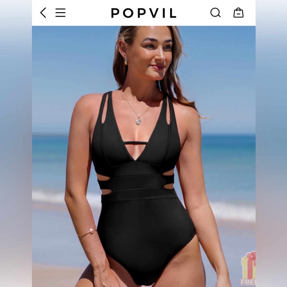 Black cut out suit NWT